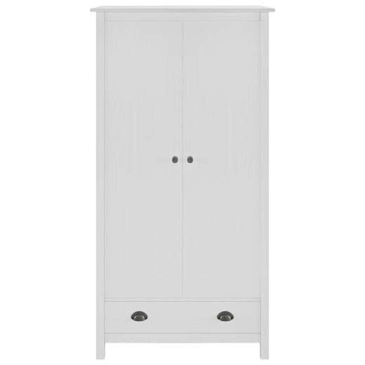 Kleiderschrank mit 2 Tren Hill Range Wei 89x50x170 cm Kiefer