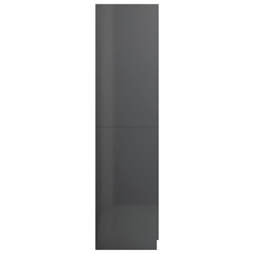 Kleiderschrank Hochglanz-Grau 9052200 cm Spanplatte