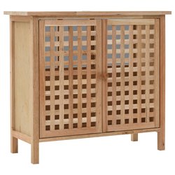 Waschbeckenunterschrank Walnuss Massivholz 66x29x61 cm