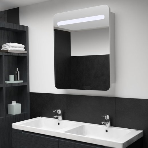LED-Bad-Spiegelschrank 68 x 9 x 80 cm