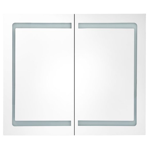 LED-Bad-Spiegelschrank 80 x 12,2 x 68 cm