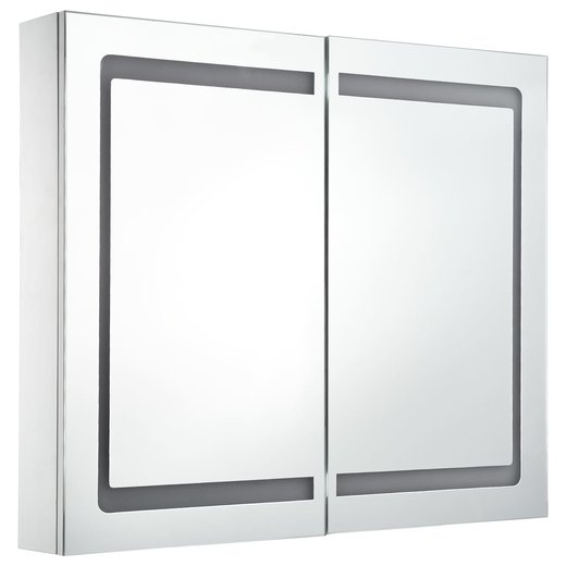 LED-Bad-Spiegelschrank 80 x 12,2 x 68 cm