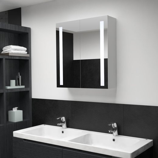 LED-Bad-Spiegelschrank 62 x 14 x 60 cm