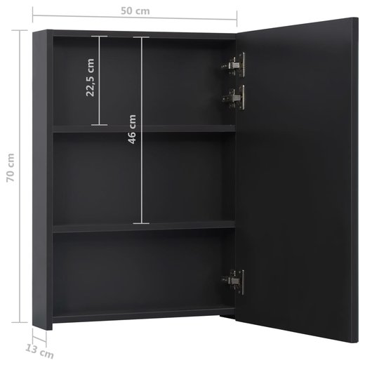 LED-Bad-Spiegelschrank 50x13x70 cm