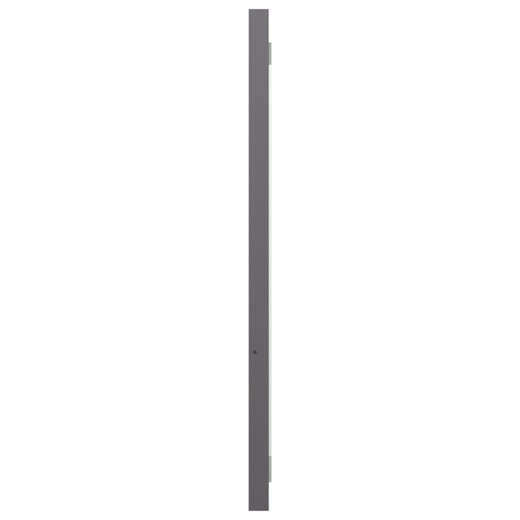 Badspiegel Hochglanz-Grau 80x1,5x37 cm Spanplatte
