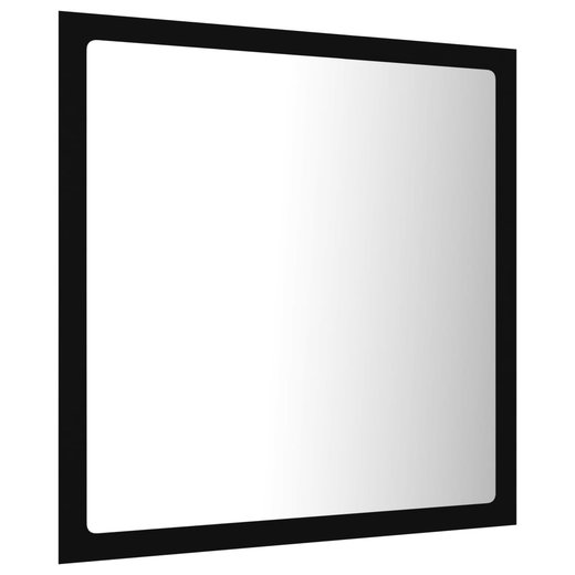 LED-Badspiegel Schwarz 40x8,5x37 cm Spanplatte