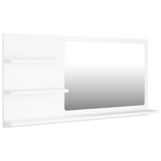 Badspiegel Wei 90x10,5x45 cm Spanplatte