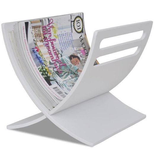 Zeitschriftenhalter Holz Wei