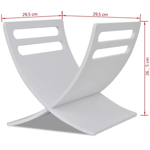 Zeitschriftenhalter Holz Wei