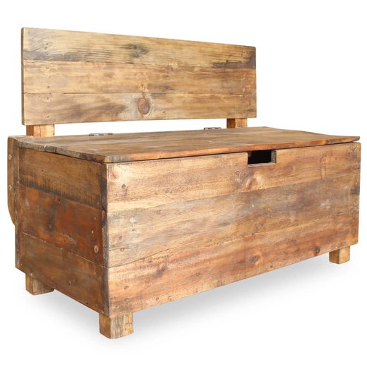Sitzbank Altholz Massiv 86 x 40 x 60 cm