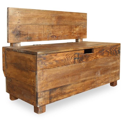 Sitzbank Altholz Massiv 86 x 40 x 60 cm