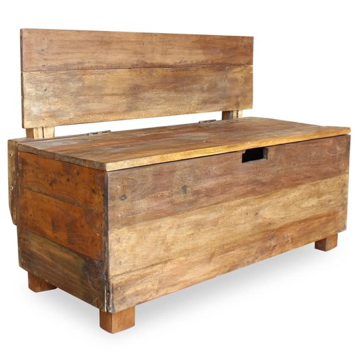 Sitzbank Altholz Massiv 86 x 40 x 60 cm