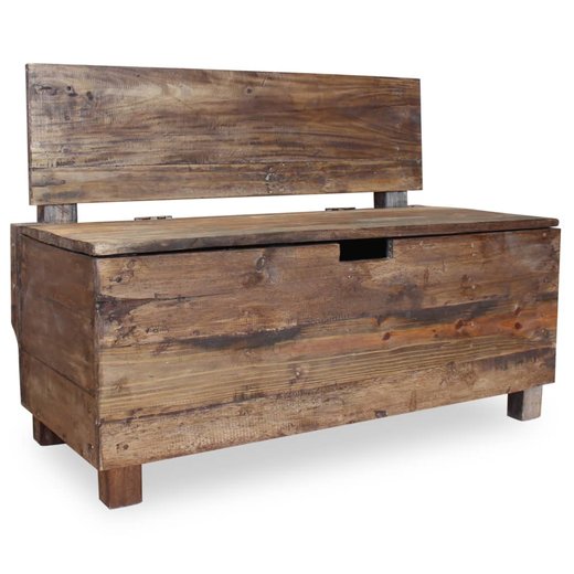 Sitzbank Altholz Massiv 86 x 40 x 60 cm