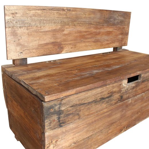 Sitzbank Altholz Massiv 86 x 40 x 60 cm