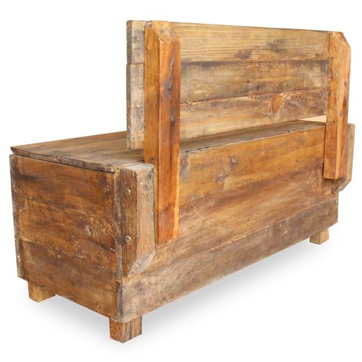 Sitzbank Altholz Massiv 86 x 40 x 60 cm