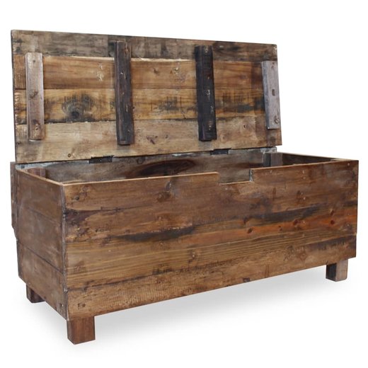 Sitzbank Altholz Massiv 86 x 40 x 60 cm