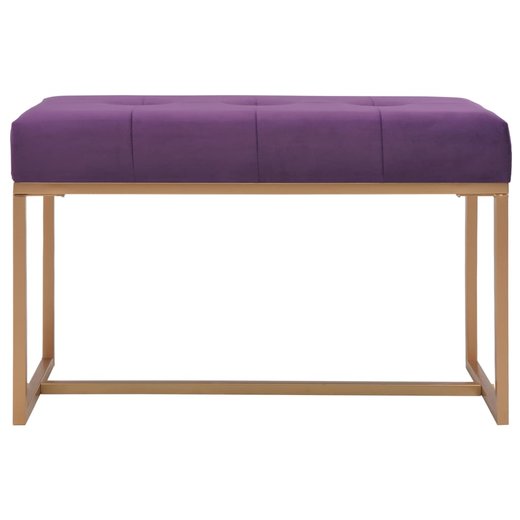 Bank 80 cm Lila Samt