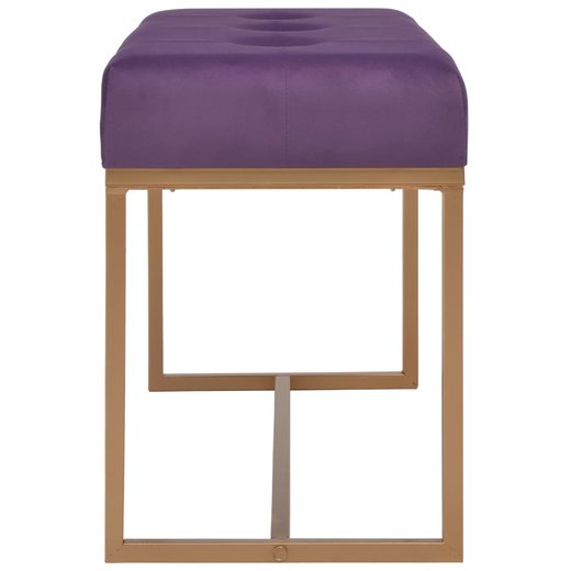 Bank 80 cm Lila Samt