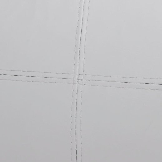 L-frmiges Sofa 3-Sitzer Kunstleder Wei
