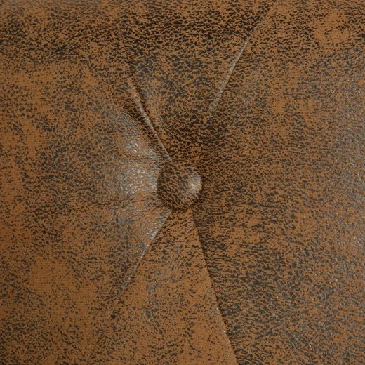 Chesterfield Sofa 2-Sitzer Kunstleder Braun