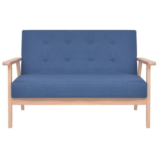 2-Sitzer-Sofa Stoff Blau