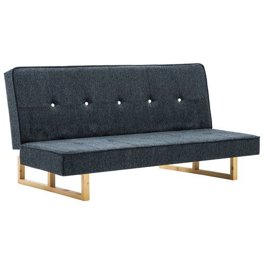 Schlafsofa Stoff Dunkelgrau