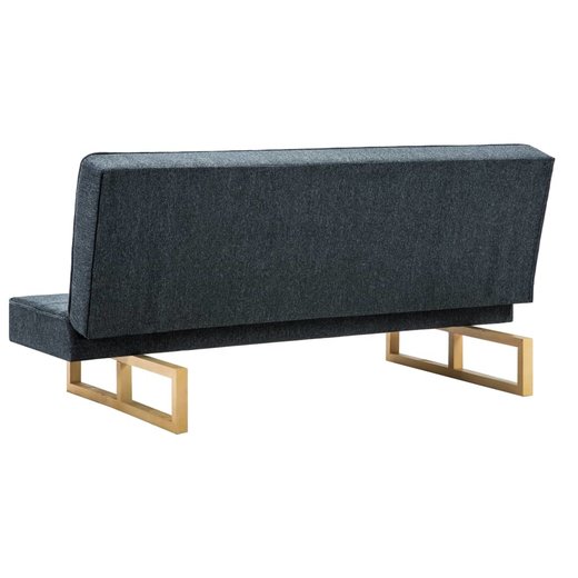 Schlafsofa Stoff Dunkelgrau