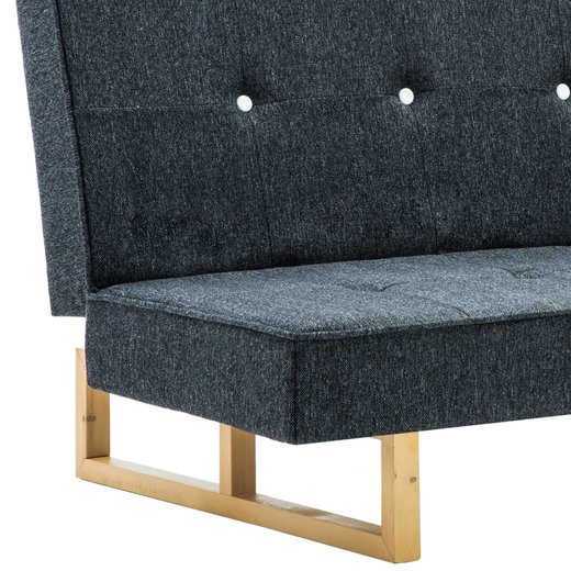 Schlafsofa Stoff Dunkelgrau