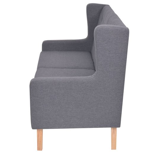 Sofa-Set 3-tlg. Stoff Grau