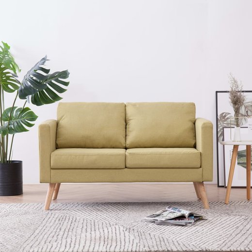 2-Sitzer-Sofa Stoff Grn