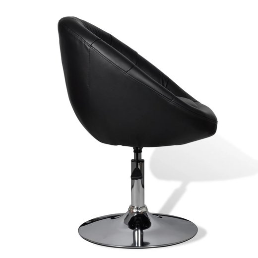 Barhocker Schwarz Kunstleder