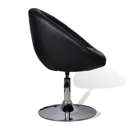 Barhocker 2 Stk. Schwarz Kunstleder