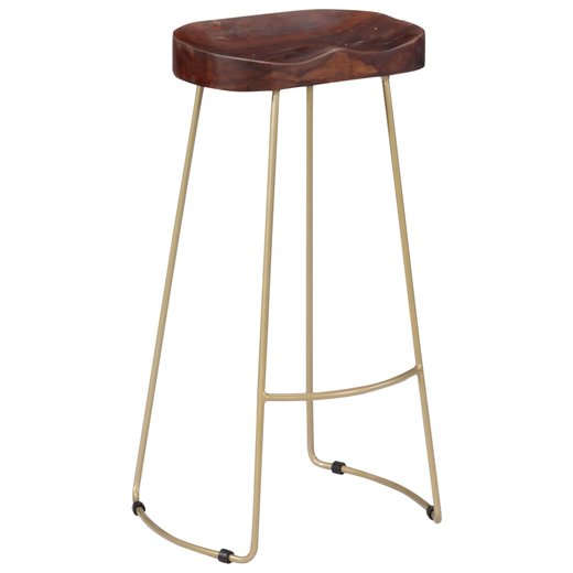 Gavin Barhocker 2 Stk. Massivholz Mango