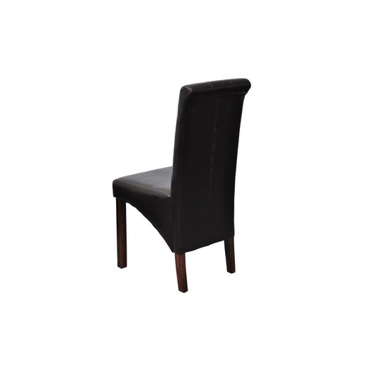 Esszimmersthle 4 Stk. Schwarz Kunstleder