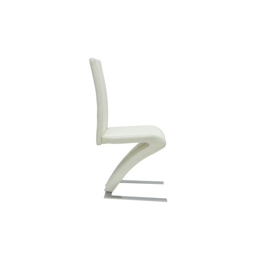 Esszimmersthle 2 Stk. Wei Kunstleder