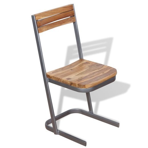Esszimmersthle 2 Stk. Massivholz Teak