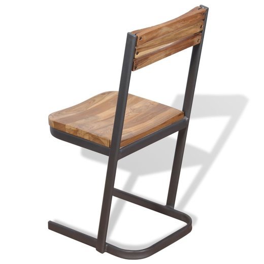Esszimmersthle 2 Stk. Massivholz Teak