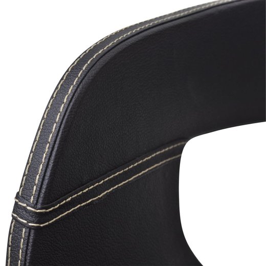 Esszimmersthle 2 Stk. Schwarz Bugholz und Kunstleder