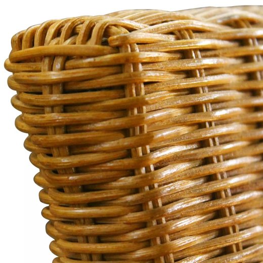 Esszimmersthle 6 Stk. Natur Rattan Braun