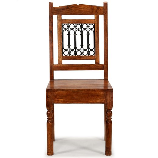 Esszimmersthle 4 Stk. Massivholz mit Palisander-Finish