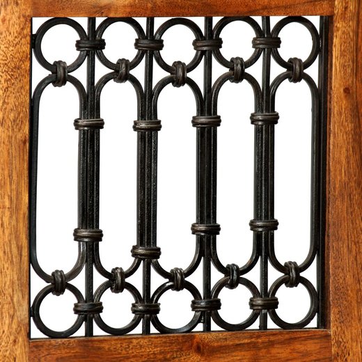 Esszimmersthle 4 Stk. Massivholz mit Palisander-Finish