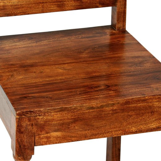 Esszimmersthle 4 Stk. Massivholz mit Palisander-Finish