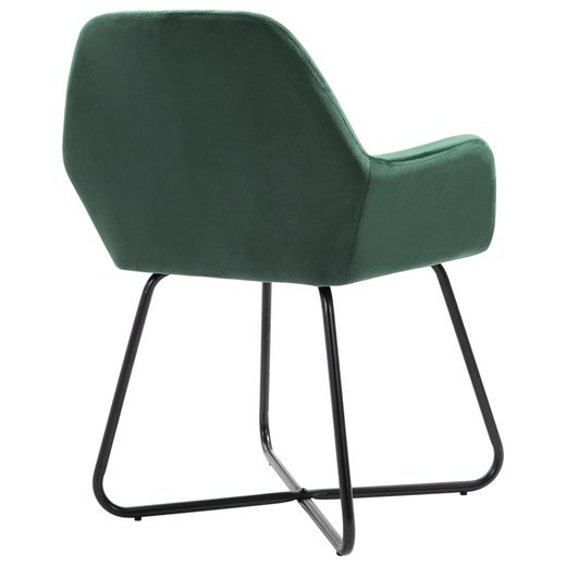 Esszimmersthle 6 Stk. Grn Samt