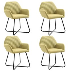 Esszimmersthle 4 Stk. Grn Stoff