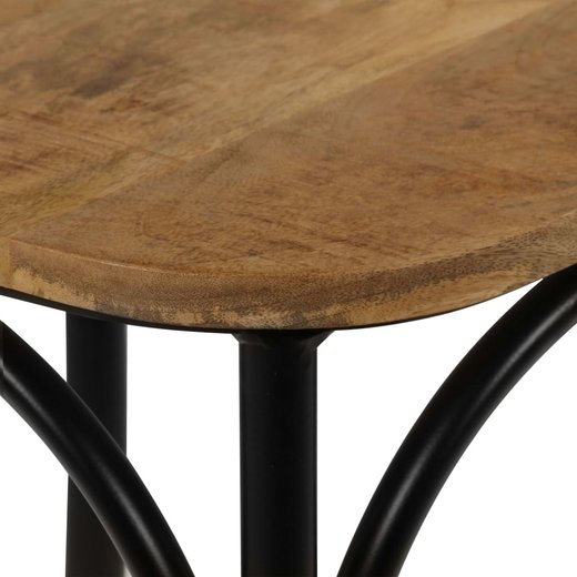 Esszimmersthle 6 Stk. Schwarz Mango-Massivholz