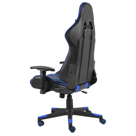 Gaming-Stuhl Drehbar Blau PVC