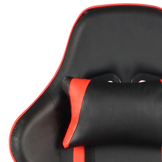 Gaming-Stuhl mit Fusttze Drehbar Rot PVC