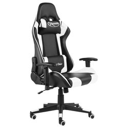 Gaming-Stuhl Drehbar Wei PVC