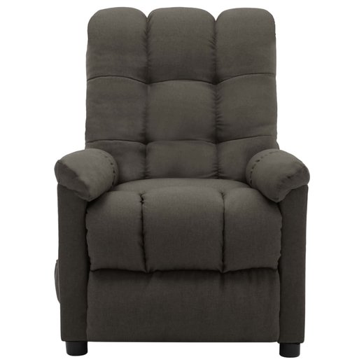 Massagesessel Taupe Stoff
