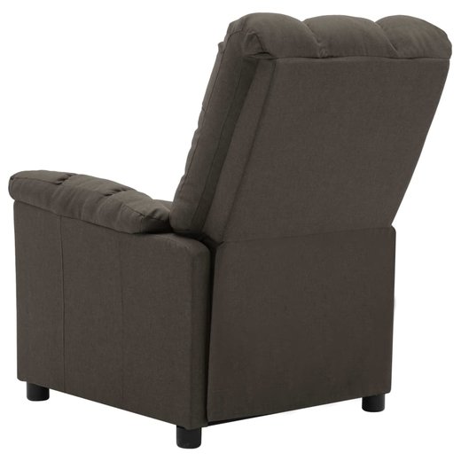 Massagesessel Taupe Stoff